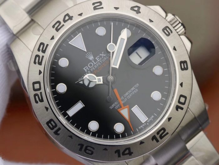 Rolex Explorer II - 42MM- 1:1 Superclone(Steel bezel black explorer) - Image 4