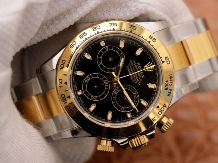 Rolex Daytona TWO-TONE 1:1 Super Clone 4130 - Image 2