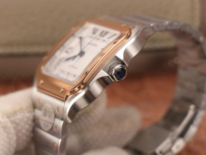 Cartier Santos De Cartier 40MM Two Tone - 1:1 Superclone(Two Tone Santos) - Image 5