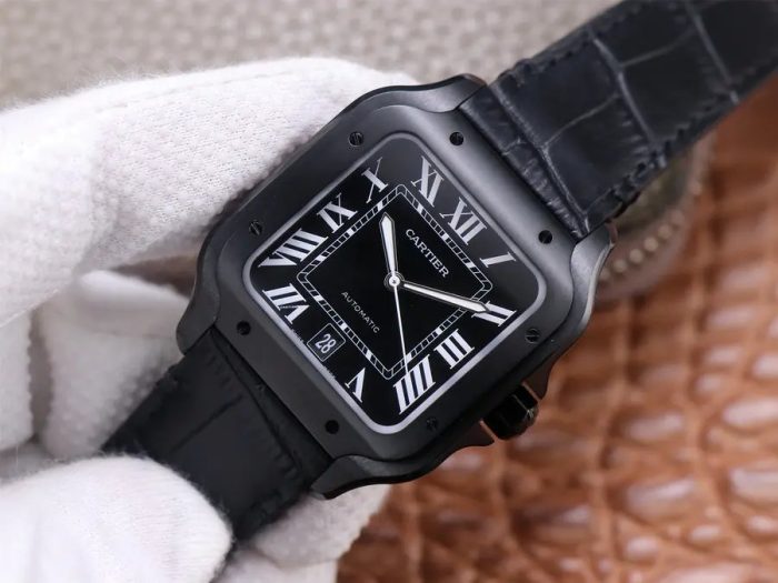 Cartier Santos DLC S38.5MM Diameter - 1:1 Superclone - Image 2