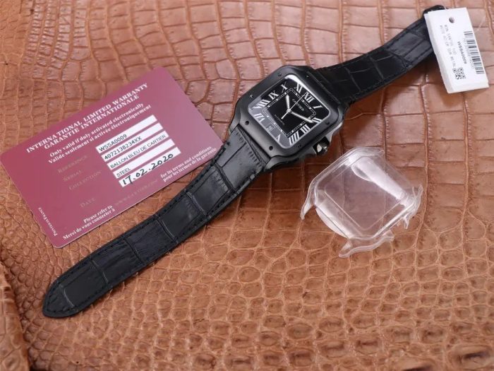 Cartier Santos DLC S38.5MM Diameter - 1:1 Superclone - Image 7