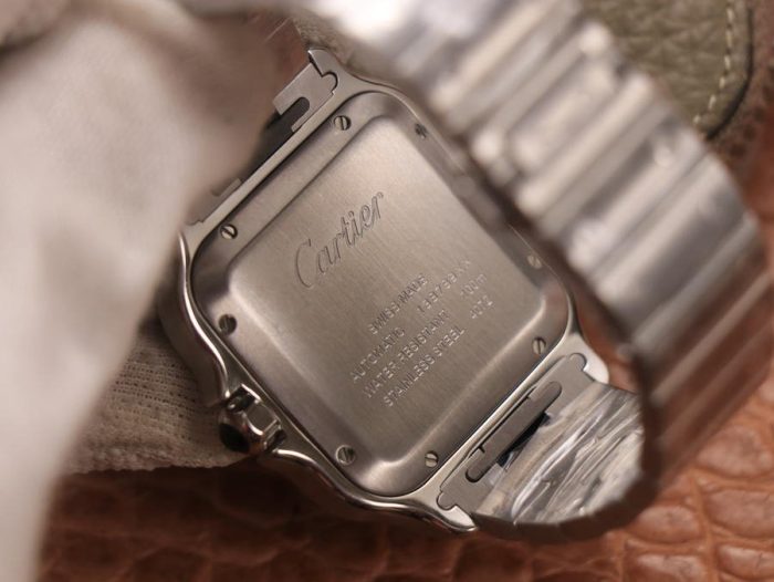 Cartier Santos De Cartier 40MM Two Tone - 1:1 Superclone (Blue Santos) - Image 4
