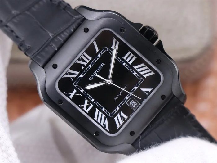 Cartier Santos DLC S38.5MM Diameter - 1:1 Superclone - Image 3