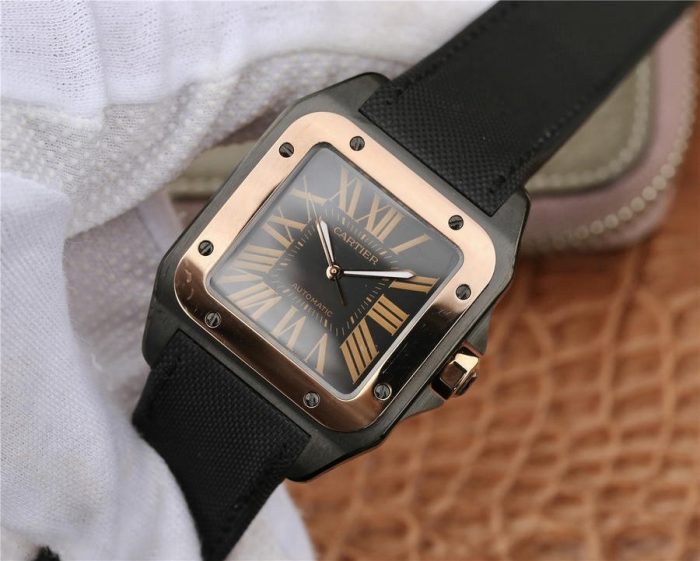 Cartier Santos 100 Pink Gold - 1:1 Superclone - Image 2