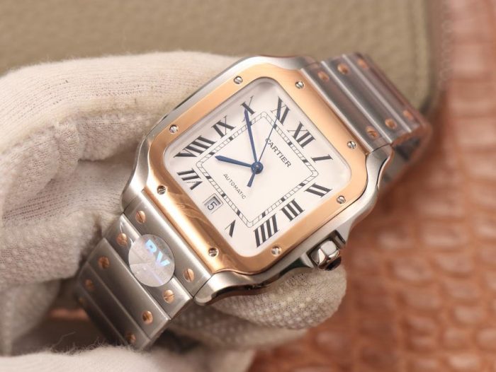 Cartier Santos De Cartier 40MM Two Tone - 1:1 Superclone(Two Tone Santos) - Image 4